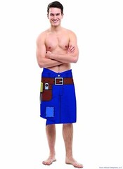 THE HANDYMAN TOWEL – Tool Belt Blanket Beach Pool Bathroom – Gag Joke BigMouth