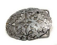 OVAL WESTERN BELT BUCKLE COWBOY RODEO BUCKLE, HEBILLA VAQUERA