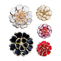 Vintage Fancy Decorative Metal Flower Shaped | Shirt Suit Button Cover For Women