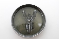 NEW Men Belt Buckle Silver Metal Heavy Grey Skeleton Skull Motorcycle Biker Bone