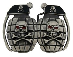 Skull Belt Buckle Halloween Party Costume Santa Claus Christmas Men »s Hand cuff