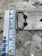 Vintage Metal Belt Buckle, Luck&rsquo;s, Country Style Foods, Groceries, Food, 3&Prime; x 2&Prime;