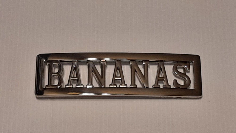 BANANAS Custom Name Belt Buckle -Put your name or word on Buckle