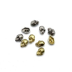 Brass Skull Sewing Button,Clothing Shank Button,Brass Sewing Button lot
