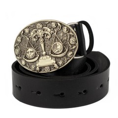 Libra german silver belt buckle, Horoscope Astrological Zodiac Sign