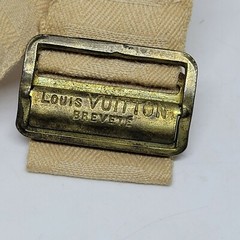 Antique Louis Vuitton Trunk Strap / Belt With Brass Buckle