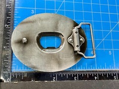 SAVE WATER DRINK BEER Novelty Black Enameled Belt Buckle with Bottle Opener