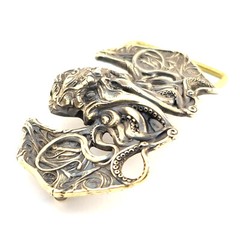 Belt buckle Cthulhu, Cthulhu Myths solid brass belt buckle, Skull belt buckle,