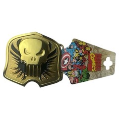 Marvels Punisher Flame Logo Metal Enamel Belt Buckle NEW