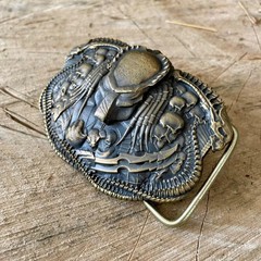 Mens Belt Buckle »PREDATOR »Solid Handmade Brass Buckle Vintage Viking Brass Bucki