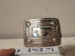 Kilt Belt Buckle Thistle 4 Dome Mirror Design/Celtic design kilt belt Buckle