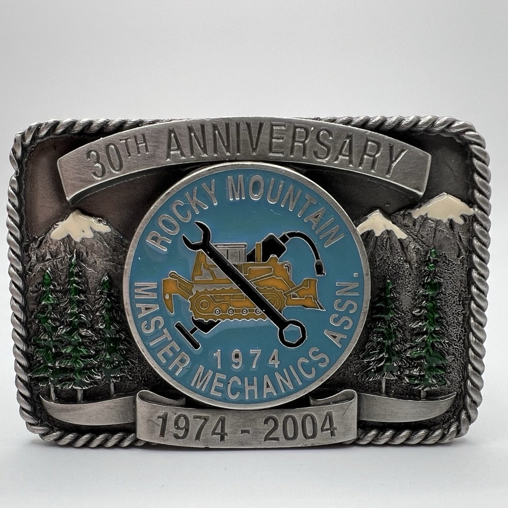 1974 Rocky Mountain Master Mechanics Assn Belt Buckle 30th Anniversary Limited