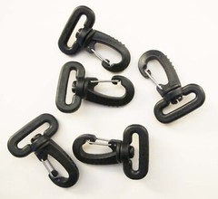 1&Prime; Heavy Duty Plastic/Metal Swivel Snap Hook 5 pack FREE SHIPPING