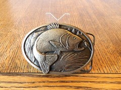 Vintage 1977 Bergamot Fishing Buckle X-144