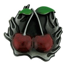 Red Cherry Cherries Metal Belt Buckle Skull Butterfly Fashion Men Women Cowgirl