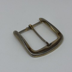 Classic Simple Squared Large Silver Tone One Prong Buckle For 1-5/8” Belt Men’s