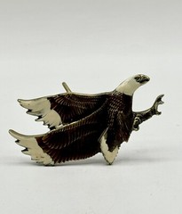 1979 Eagle Brass/enamel Belt Buckle by Great American Buckle Co – Serial #H506