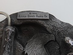 1990 Arroyo Grande #AG44 Eagle Head Belt Buckle USA