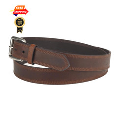 ARIAT Men&rsquo;s Copper Full-Grain Leather Belt with 34 (32-34&Prime; Waist),