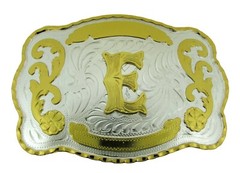 New Men Women Initial Letter A B C D G J K L M R S T W Belt Buckle Rodeo Western