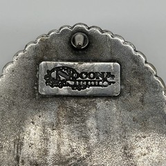 Nocona Western Belt Buckle Cowboy Man at Cross Praying Silver 37374