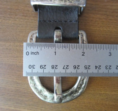 Oversized Artisan Hammered Metal Belt Buckle 2.75&Prime; L x 2.25&Prime; H