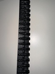 Vintage Style Heavy Metal Bullet Belt with Buckle – Real Leather – 41.5 Inch