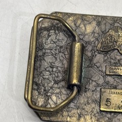 Vintage 1976 Great American Buckle Co Deer Stag Limited #520 USA 3.5×2.25”