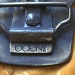 Oden Western Men&rsquo;s Belt Buckle Black Silver Metal Rectangular Vintage