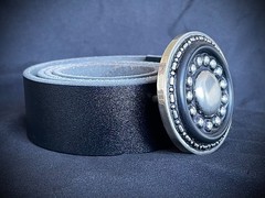 “ Orbital” Buckle Archive OOAK Industrial Round 2.5&Prime; Darren McNeese