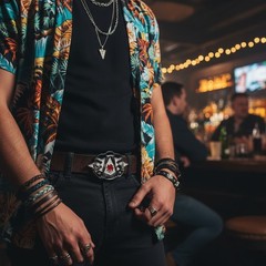 NEW Men Silver Metal Belt Buckle Skulls Women Legs Sexy Apmany Clover Leaf Party