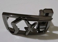 AUTH. SALVATORE FERRAGAMO GUNMETAL SF BELT BUCKLE FOR 1.3&Prime; WIDE BELT STRAP