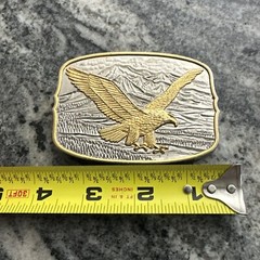 IMM 200th Anniversary American Eagle Silver & 24kt Gold Plated Belt Buckle