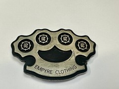 Empire Clothing Knuckles Cut Out Belt Buckle Company Advertising Promo