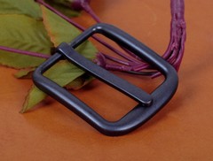 Alloy Pin Single Prong Clip Rectangular Buckle for Men Leather Belt Spare 4cm
