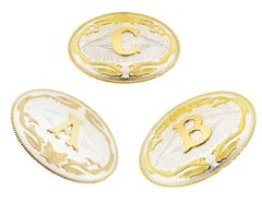 New Men Women Big 5 » W 4 » H Western Cowboy Real Rodeo Style Gold Silver Metal
