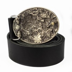 Leo german silver belt buckle, Lion Horoscope Astrological Zodiac Sign buckle