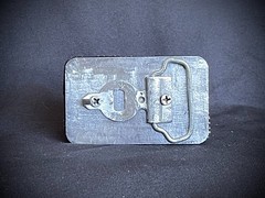 “Dead Planets” Industrial Cosmic Wearable Art Belt Buckle – Darren McNeese