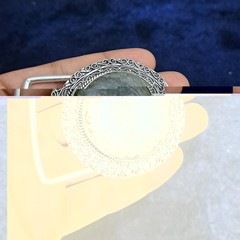 Belt Buckle Natural Fossil Coral Handmade Western Cowboy Gemstone Belt Fror Men