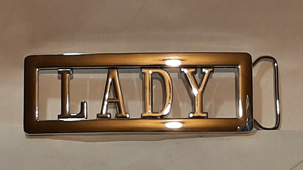 LADY Custom Personalized Name Belt Buckle -Put your name or word on Buckle