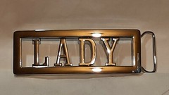LADY Custom Personalized Name Belt Buckle -Put your name or word on Buckle