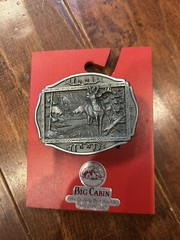 Belt Buckle Vintage Elk Relief Brew City Collectibles Pewter Made In USA