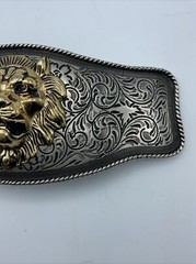 Rare Find Classico Italia Lion Head Belt Buckle,Vintage Belt Buckle, A183 Italia