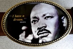 MARTIN LUTHER KING JR.  » I HAVE A DREAM » COMMEMORATIVE EPOXY BELT BUCKLE – NEW!