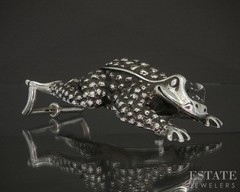 Vintage Sterling Barry Kieselstein-Cord Large Frog Mens Belt Buckle 142g p21550