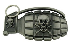 Men Women Gothic Tattoo Styles Halloween Party Costume Skull belt Buckle Metal