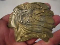 VINTAGE INDIAN CHIEF DESIGN BELT BUCKLE – GW-15