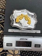 Western Buckle Gold Black Silver Guns 2nd Amend Cowboy 2 »Buckle Hebilla Vaquero