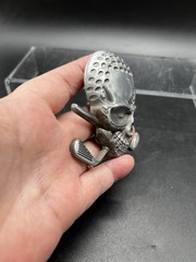 Tattoo Golf Wild Skull Belt Buckle