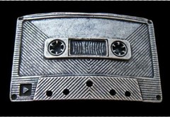 Belt Buckles Retro Music Tape Deck Recorder Cassette Boucle de Ceinture!